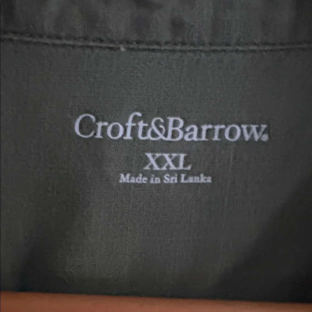 Croft & Barrow Olive Button-Up Shirt - Picture 2 of 5